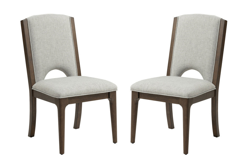 Athens Pair of Upholstered Dining Chairs - Default Title
